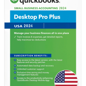QuickBooks Desktop Pro Plus 2024, Lifetime, 5 PC